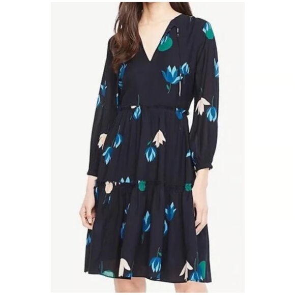 Ann Taylor | Tulip Tiered Dress - Picture 2 of 14